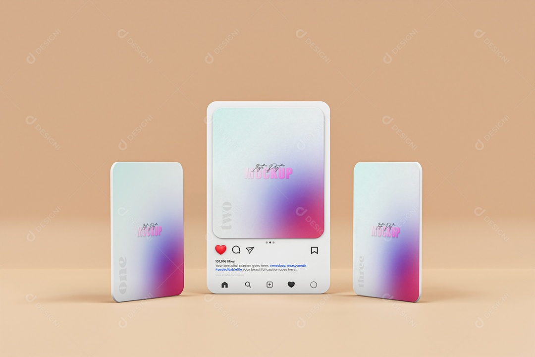 Mockup Posts Instagram PSD Editável
