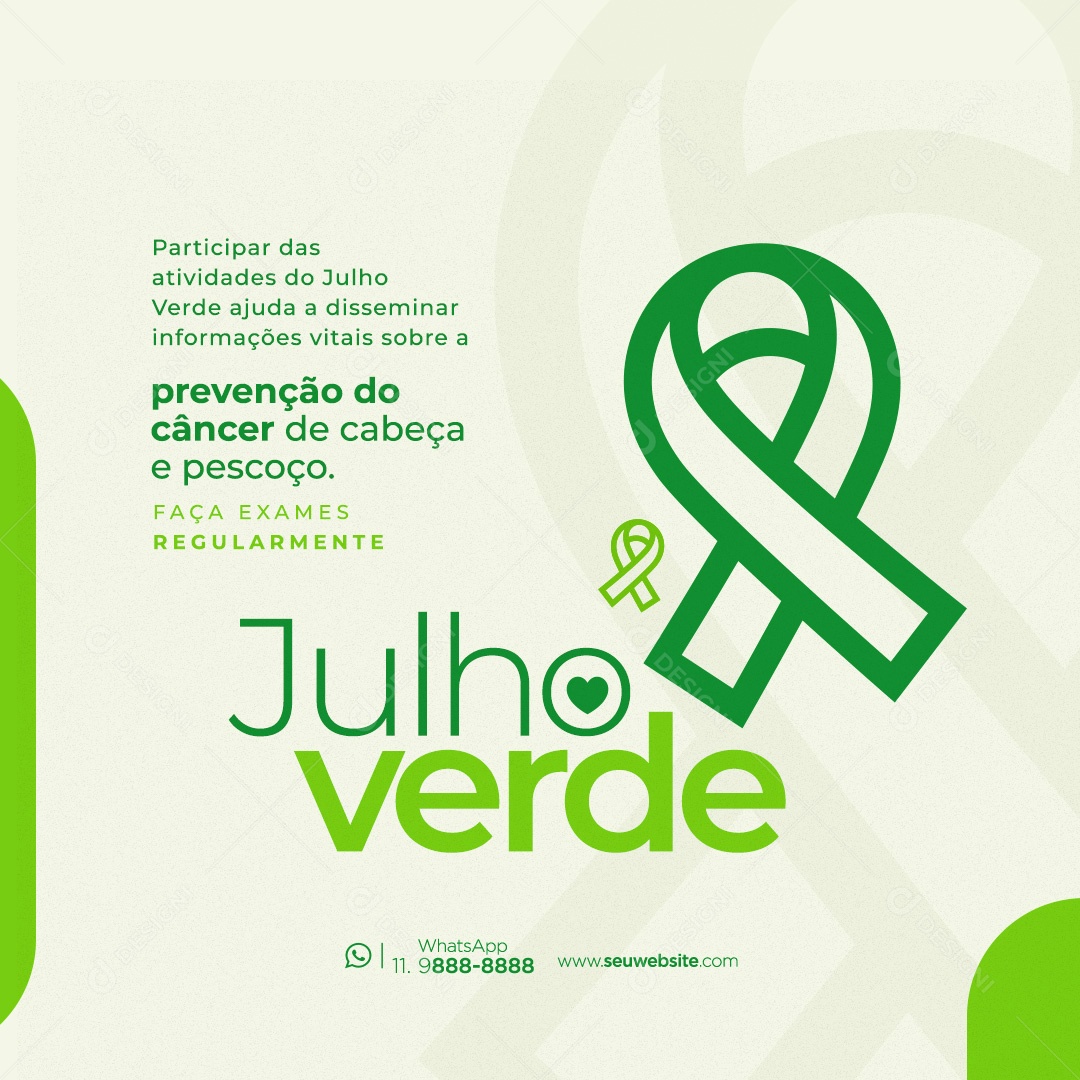 Julho Verde Social Media PSD Editável