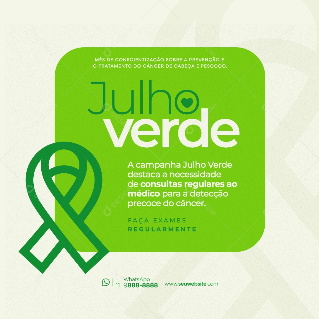 Julho Verde Social Media PSD Editável