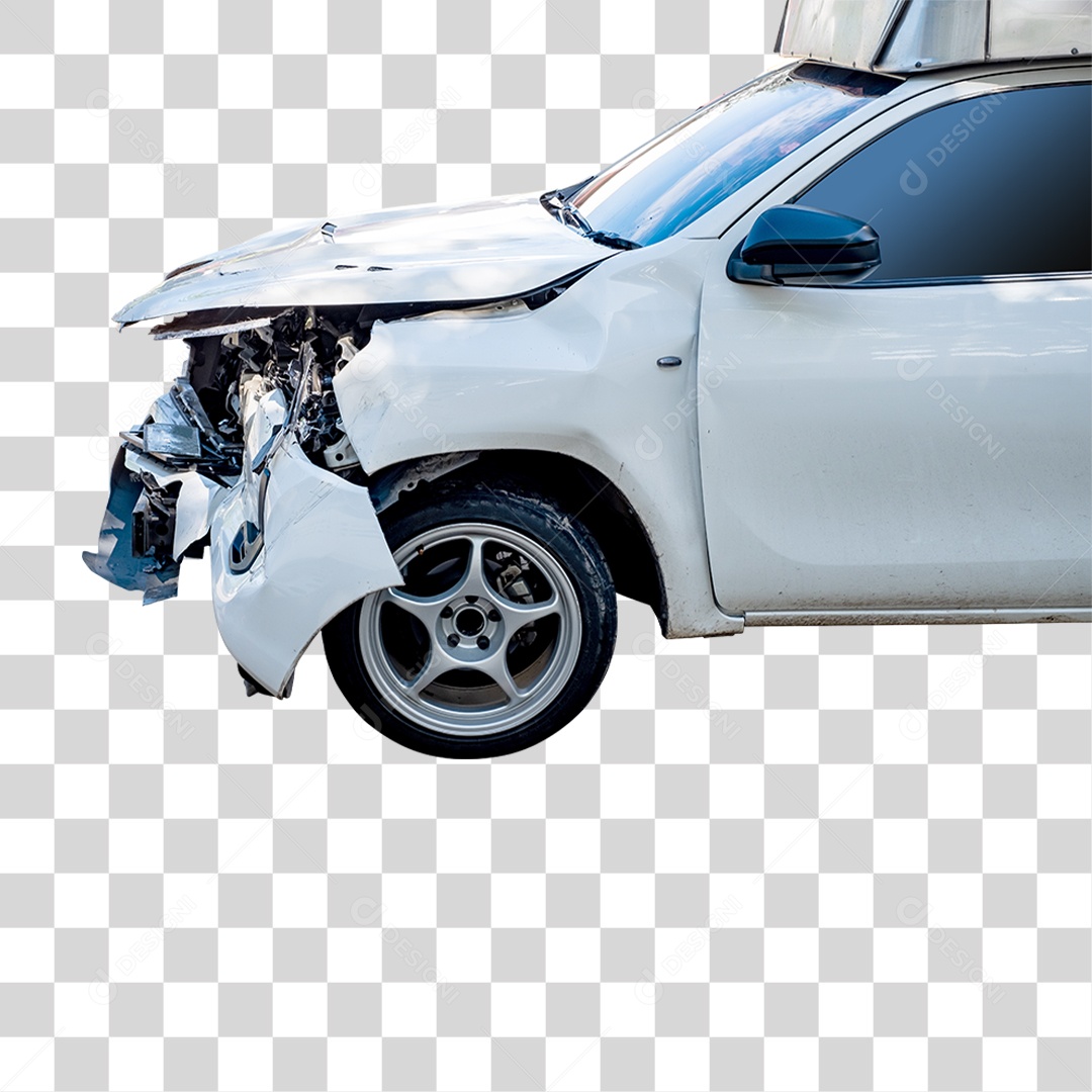 Carro Batido Amassado PNG Transparente