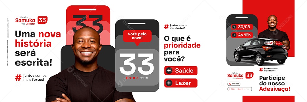 Carrossel Política Prefeito Uma Nova História Será Escrita Social Media PSD Editável