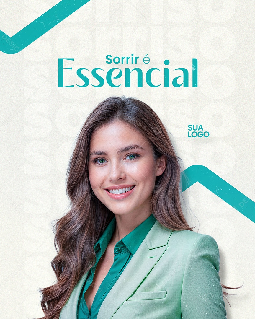 Sorrir é Essencial Social Media PSD Editável