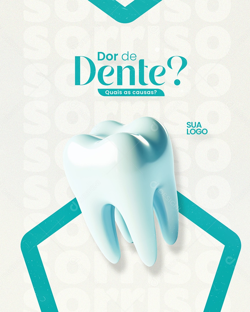Dor de Dente Quais as Causas Social Media PSD Editável