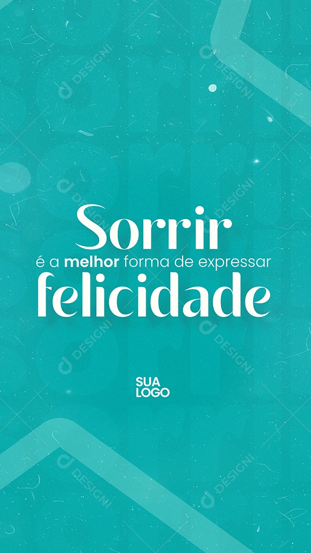 Story Sorrir é a Melhor Forma de Expressar Felicidade Social Media PSD Editável