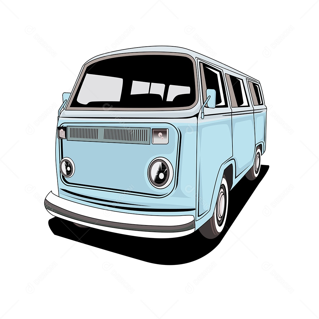 Ilustração de Desenho de Veículo Vetor EPS