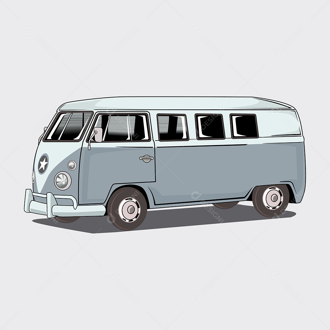 Ilustração de Desenho de Veículo Vetor EPS