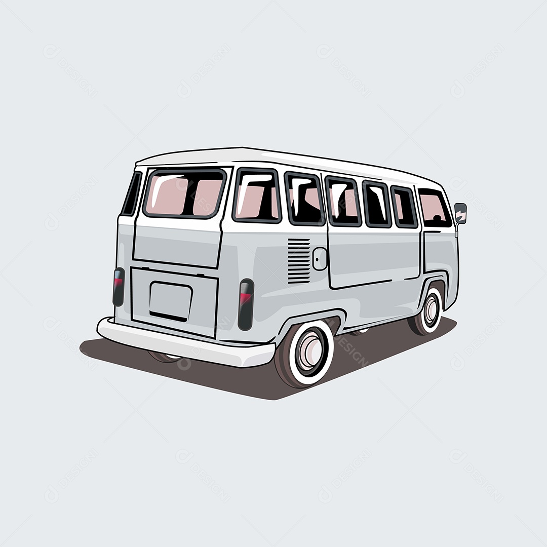 Ilustração de Desenho de Veículo Vetor EPS