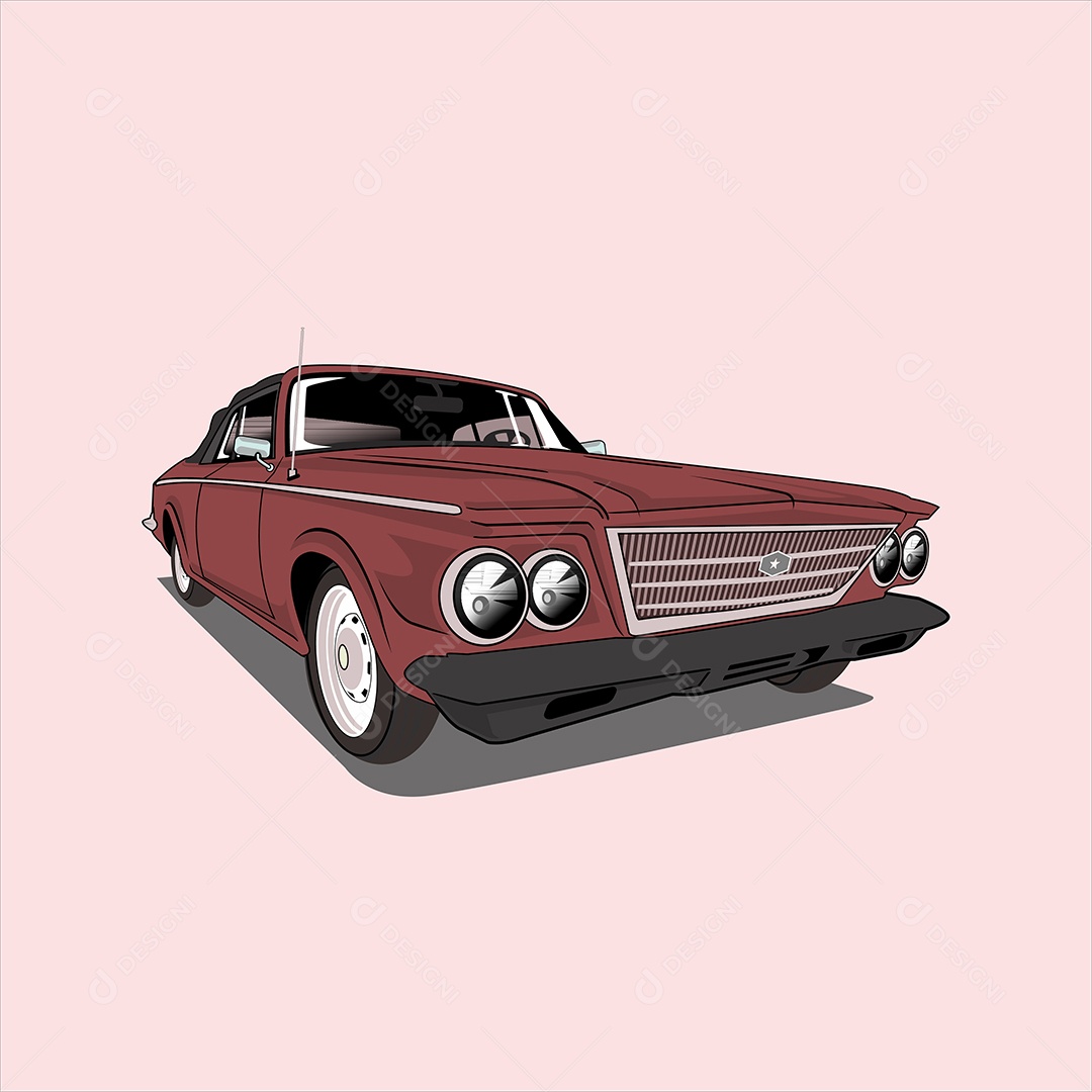 Ilustração de Desenho de Veículo Vetor EPS