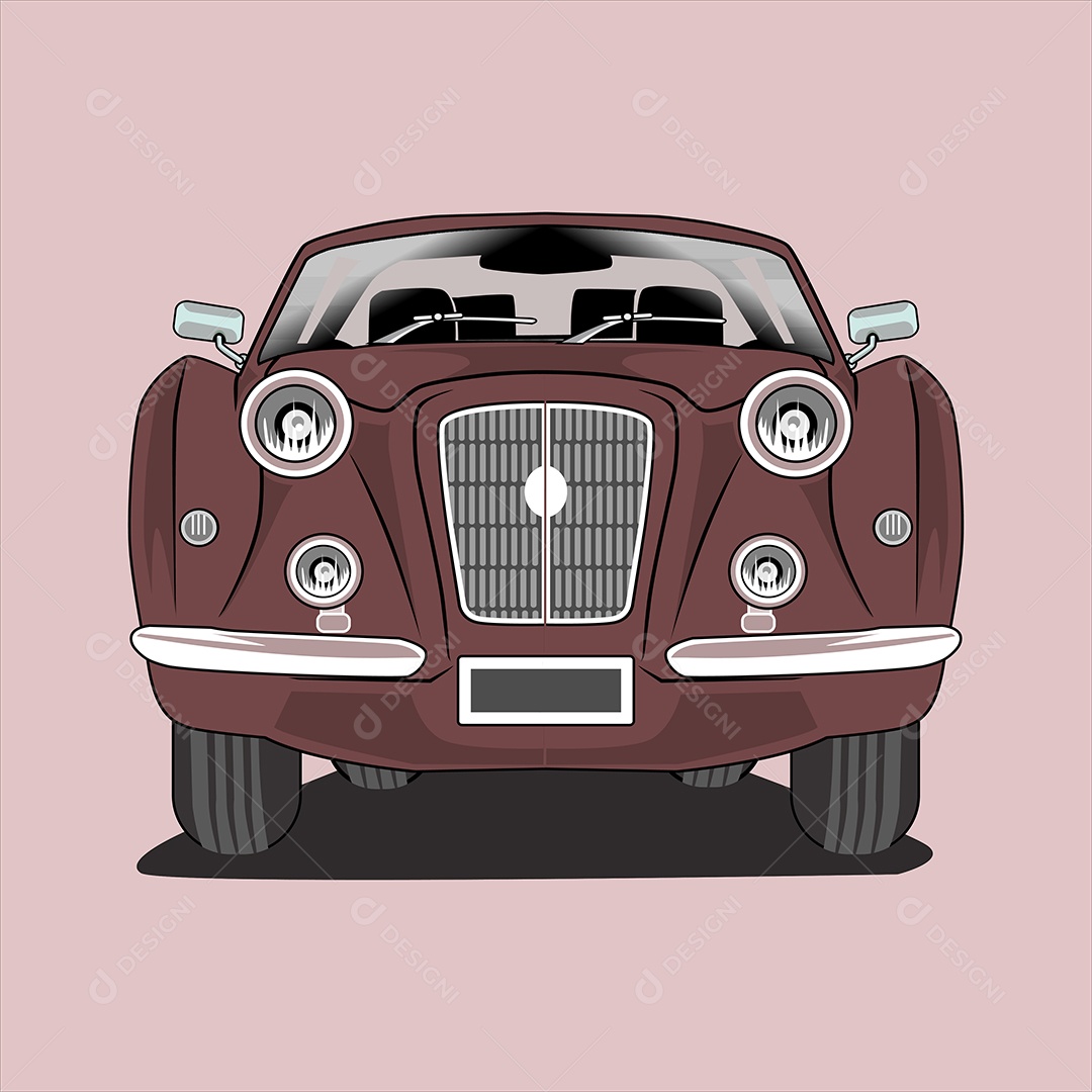 Ilustração de Desenho de Veículo Vetor EPS