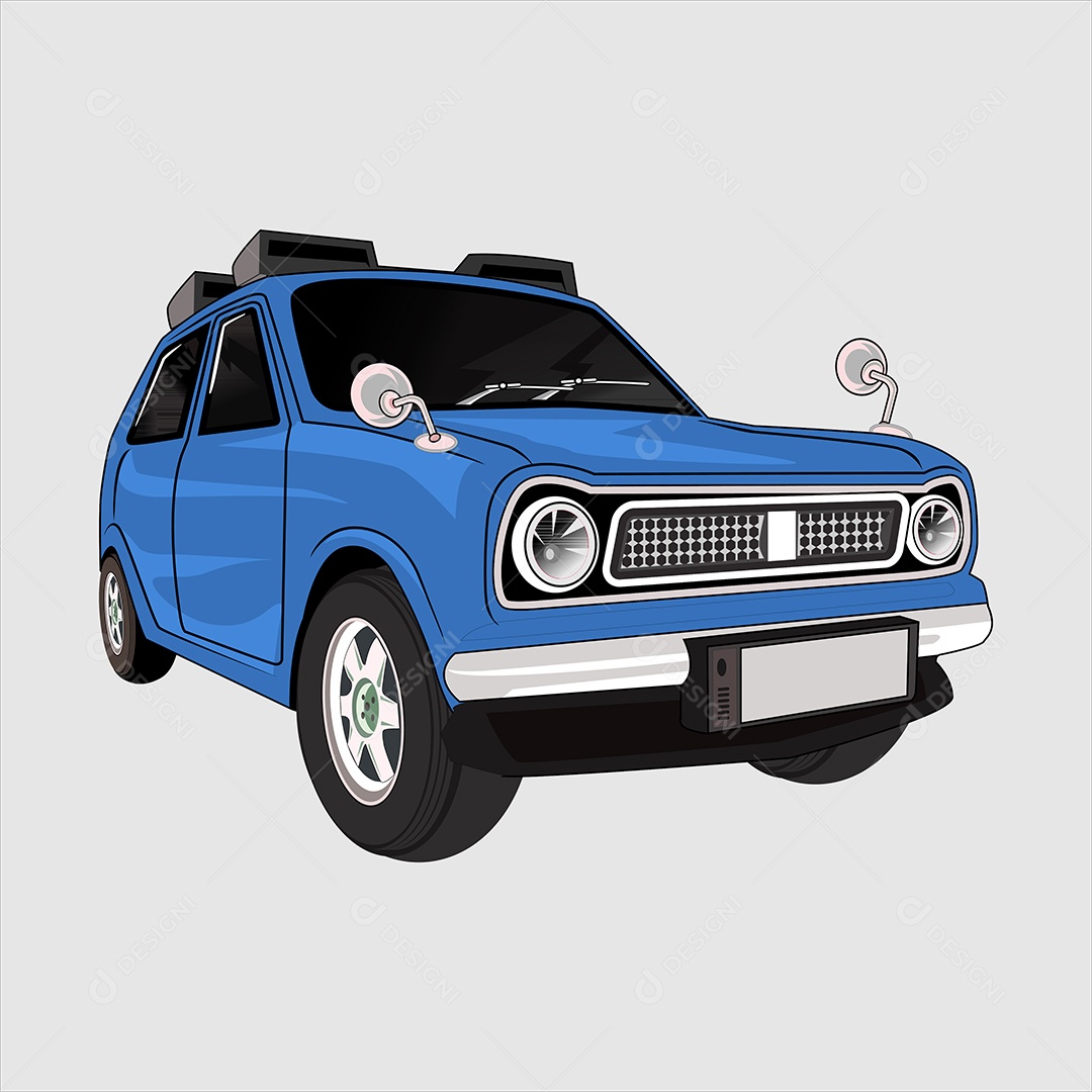 Ilustração de Desenho de Veículo Vetor EPS