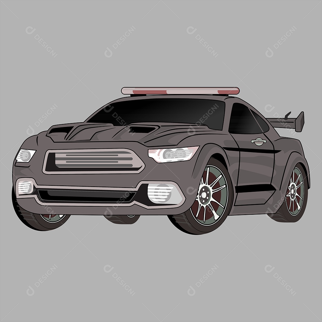 Ilustração de Desenho de Veículo Vetor EPS