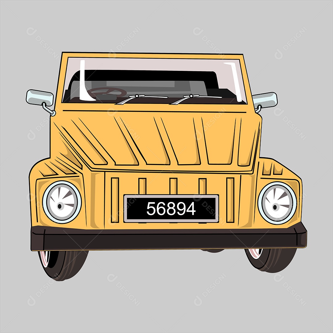 Ilustração de Desenho de Veículo Vetor EPS