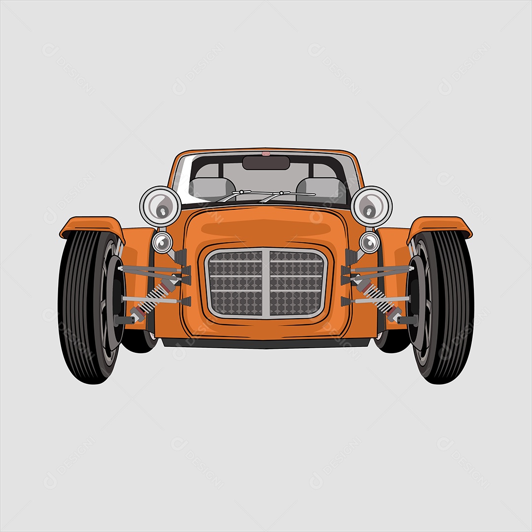 Ilustração de Desenho de Veículo Vetor EPS