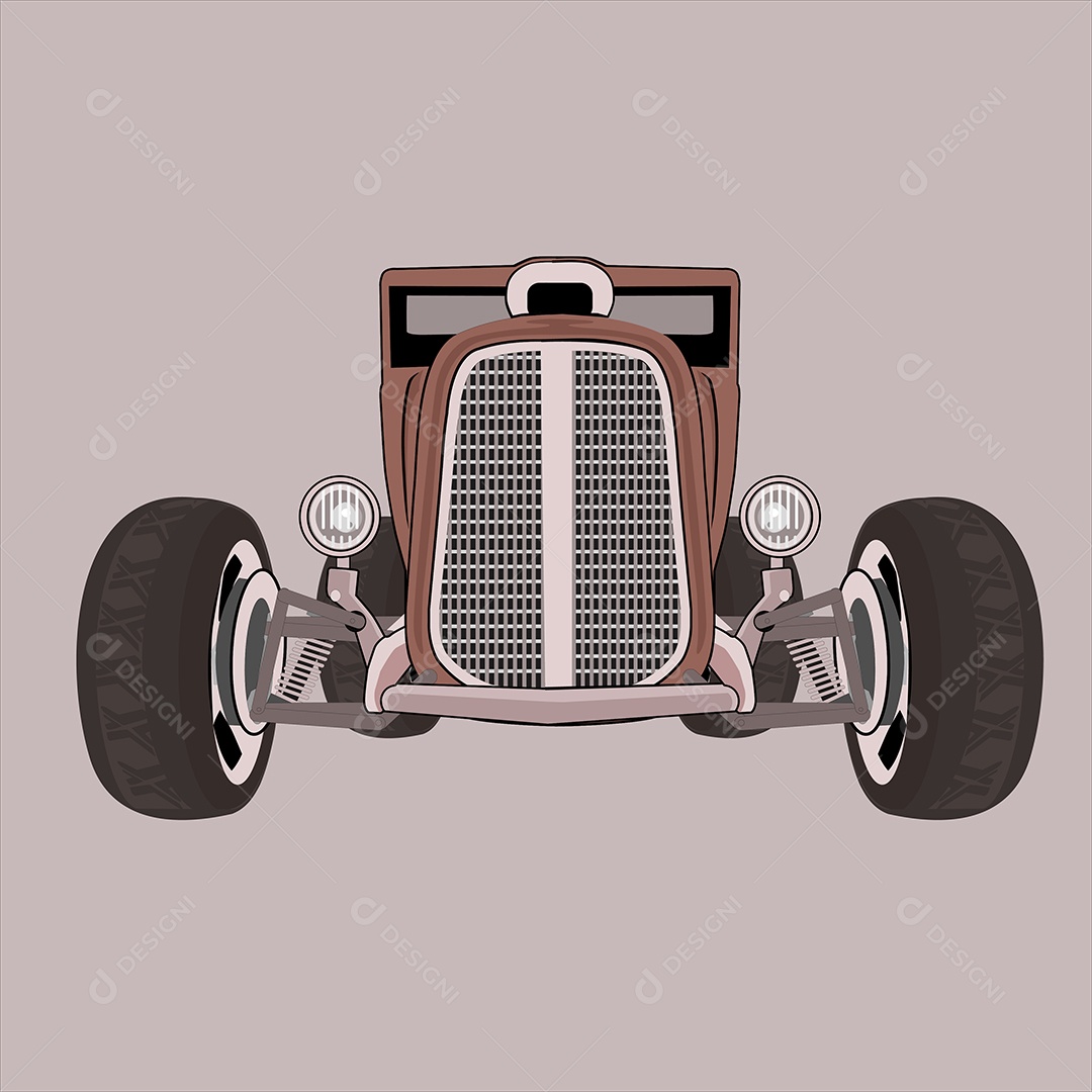 Ilustração de Desenho de Veículo Vetor EPS