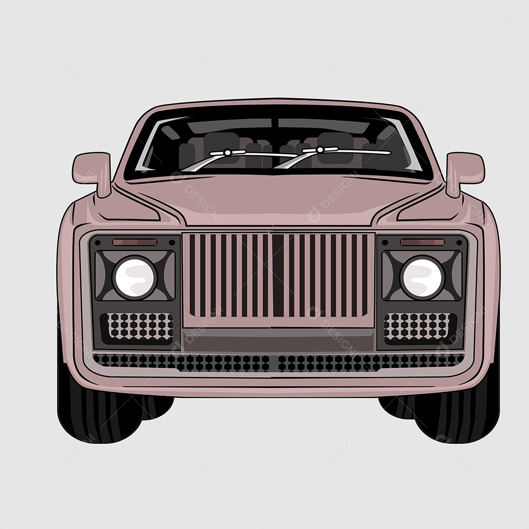 Ilustração de Desenho de Veículo Vetor EPS