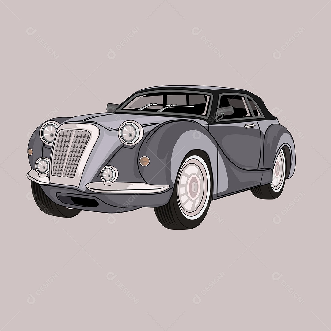 Ilustração de Desenho de Veículo Vetor EPS