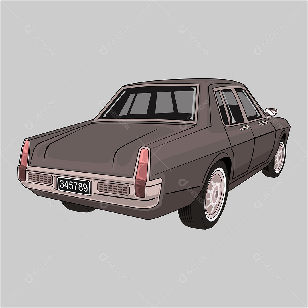 Ilustração de Desenho de Veículo Vetor EPS