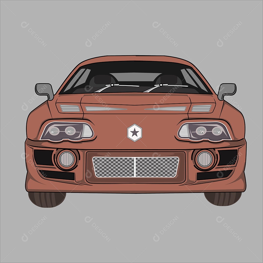 Ilustração de Desenho de Veículo Vetor EPS