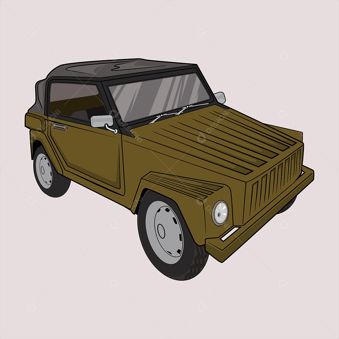 Ilustração de Desenho de Veículo Vetor EPS
