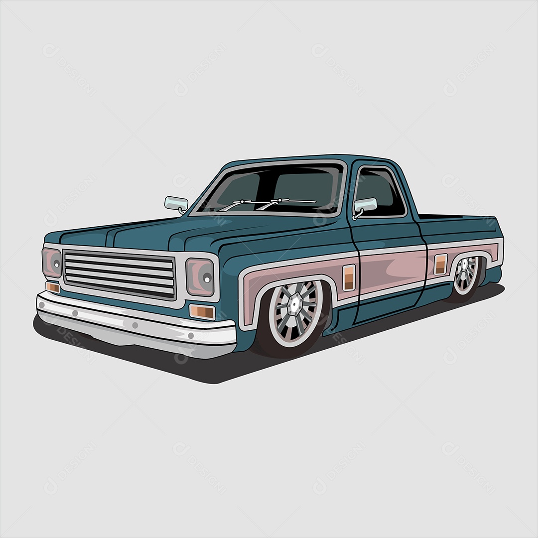 Ilustração de Desenho de Veículo Vetor EPS