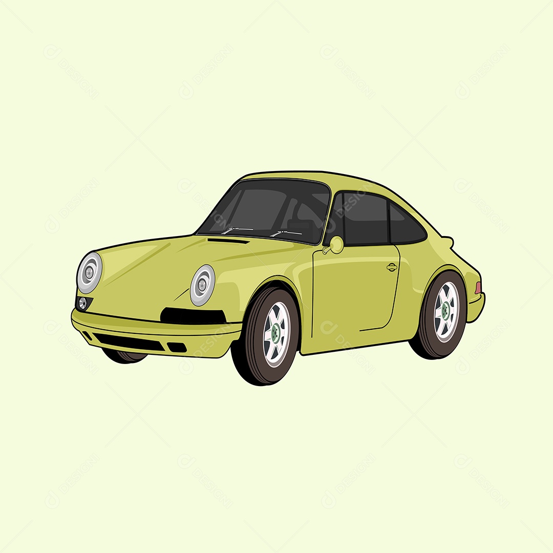 Ilustração de Desenho de Veículo Vetor EPS