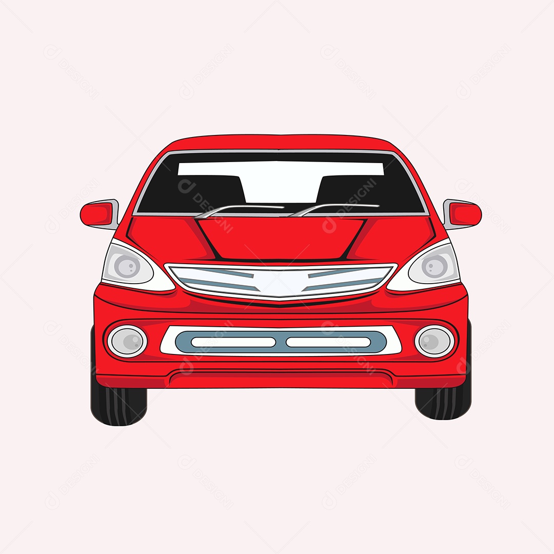 Ilustração de Desenho de Veículo Vetor EPS