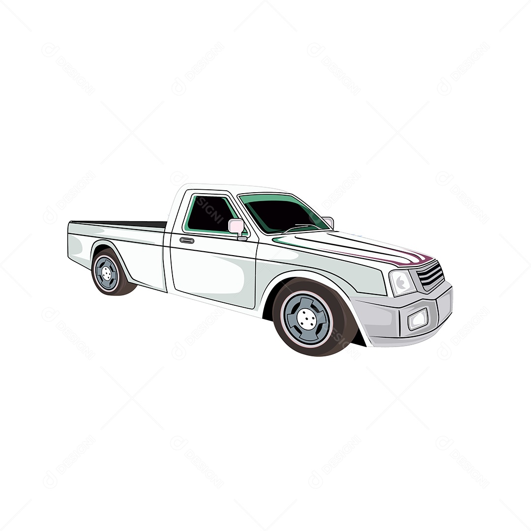 Ilustração de Desenho de Veículo Vetor EPS