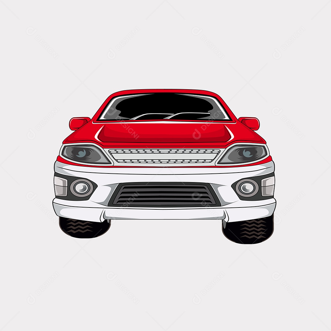 Ilustração de Desenho de Veículo Vetor EPS