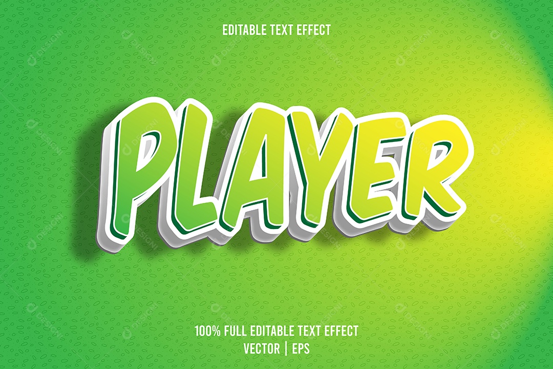 Efeito de Texto Ilustração Vetor EPS Editável