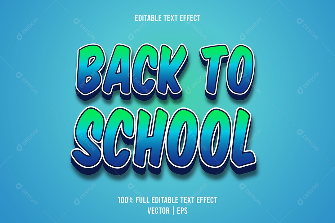 Efeito de Texto Ilustração Vetor EPS Editável