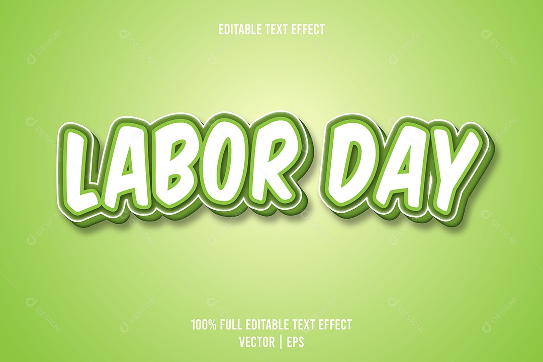 Efeito de Texto Ilustração Vetor EPS Editável