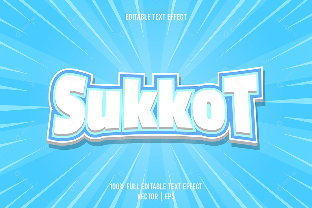 Efeito de Texto Ilustração Vetor EPS Editável