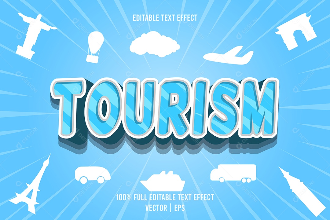 Efeito de Texto Ilustração Vetor EPS Editável