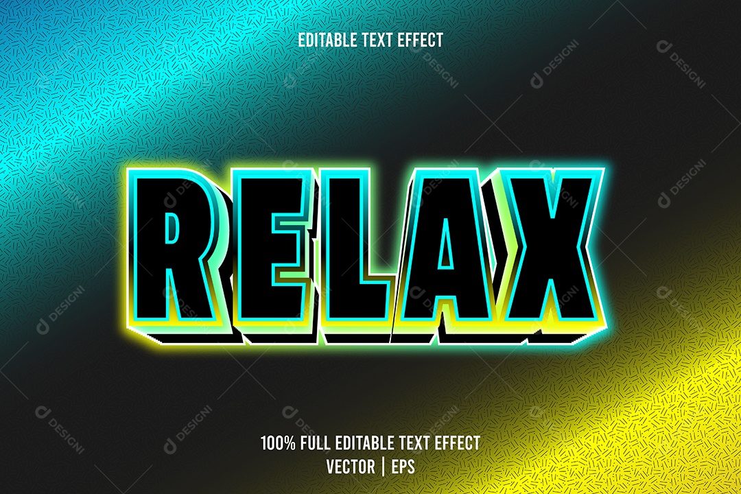Efeito de Texto Ilustração Vetor EPS Editável