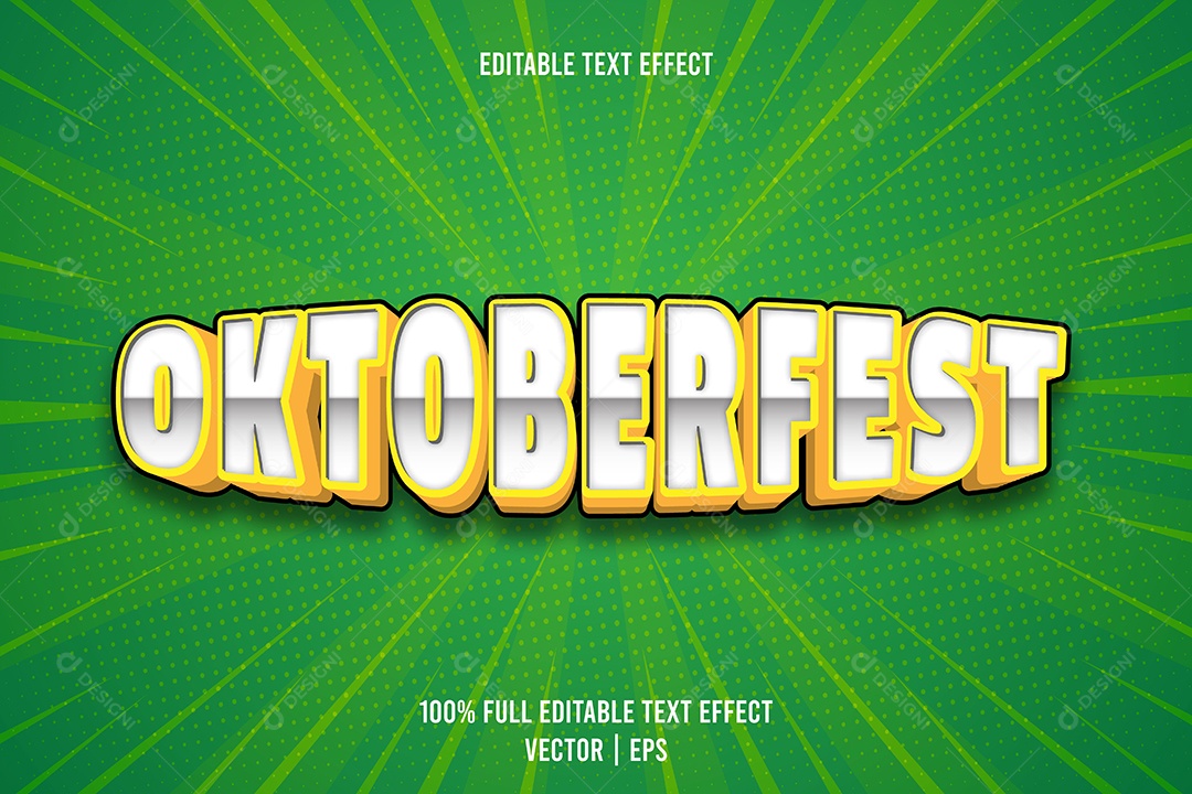 Efeito de Texto Ilustração Vetor EPS Editável