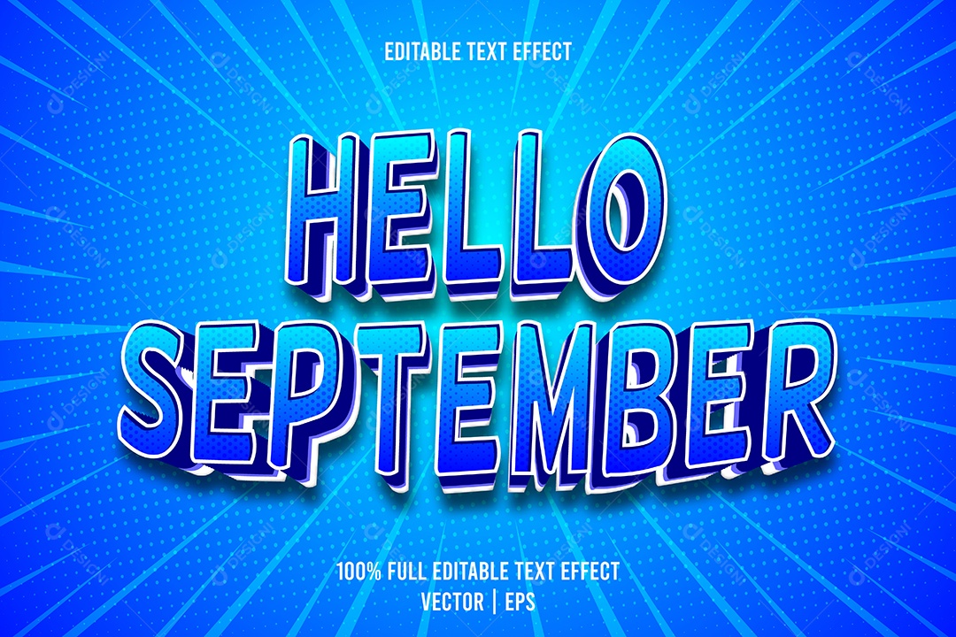Efeito de Texto Ilustração Vetor EPS Editável