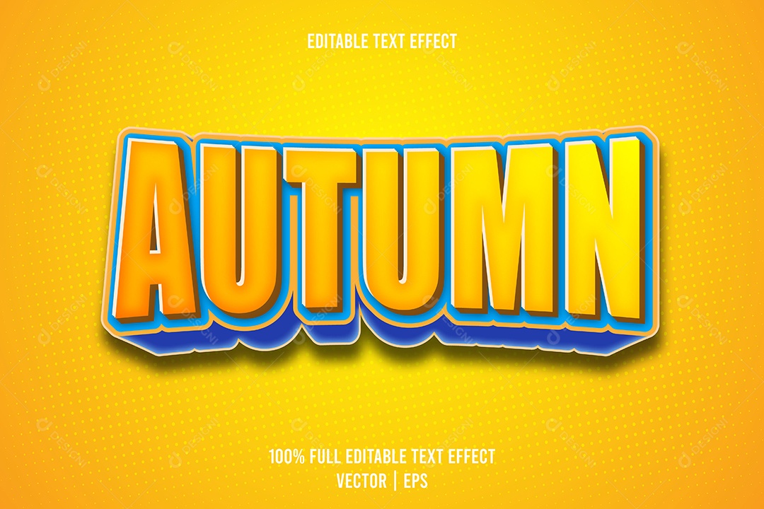 Efeito de Texto Ilustração Vetor EPS Editável