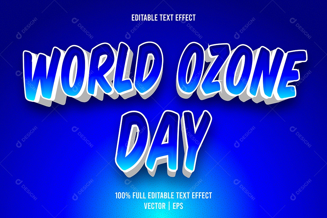 Efeito de Texto Ilustração Vetor EPS Editável