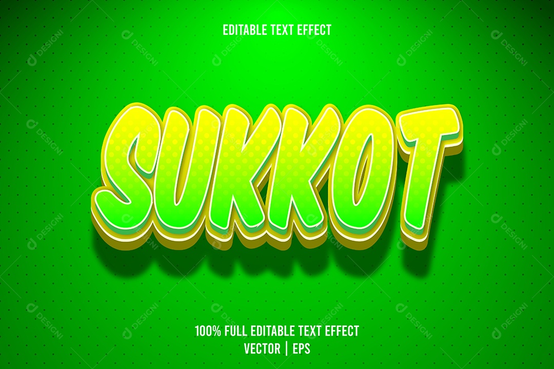 Efeito de Texto Ilustração Vetor EPS Editável