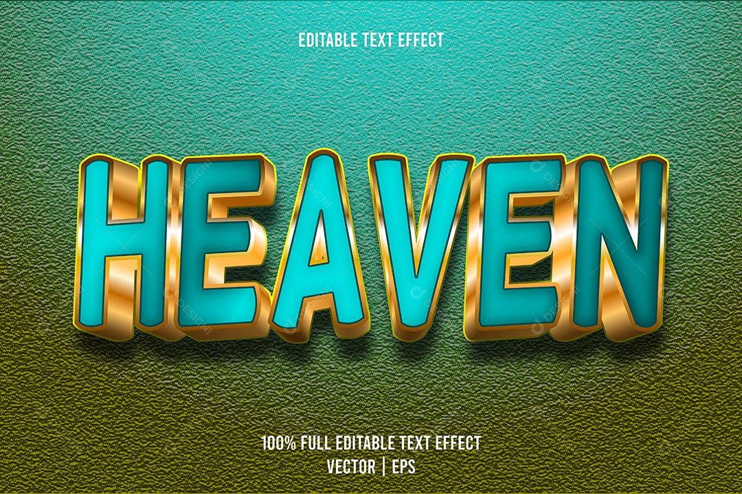 Efeito de Texto Ilustração Vetor EPS Editável