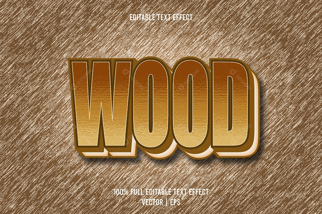 Efeito de Texto Ilustração Vetor EPS Editável