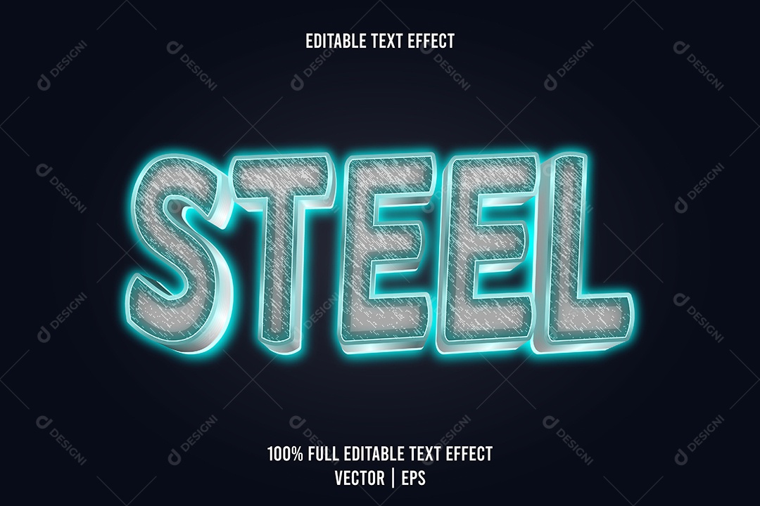 Efeito de Texto Ilustração Vetor EPS Editável