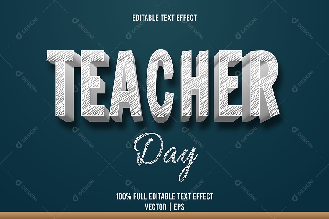 Efeito de Texto Ilustração Vetor EPS Editável