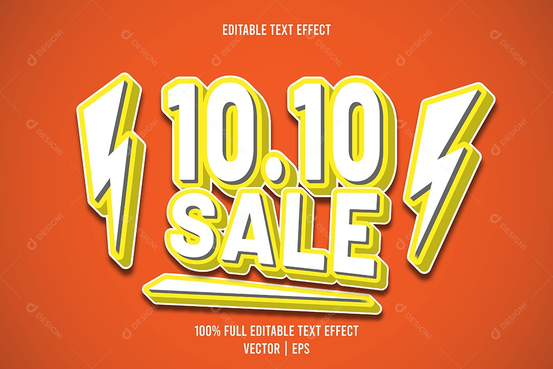 Efeito de Texto Ilustração Vetor EPS Editável