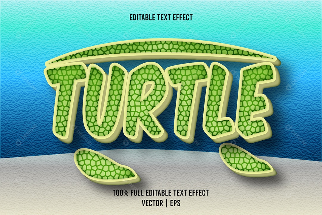 Efeito de Texto Ilustração Vetor EPS Editável