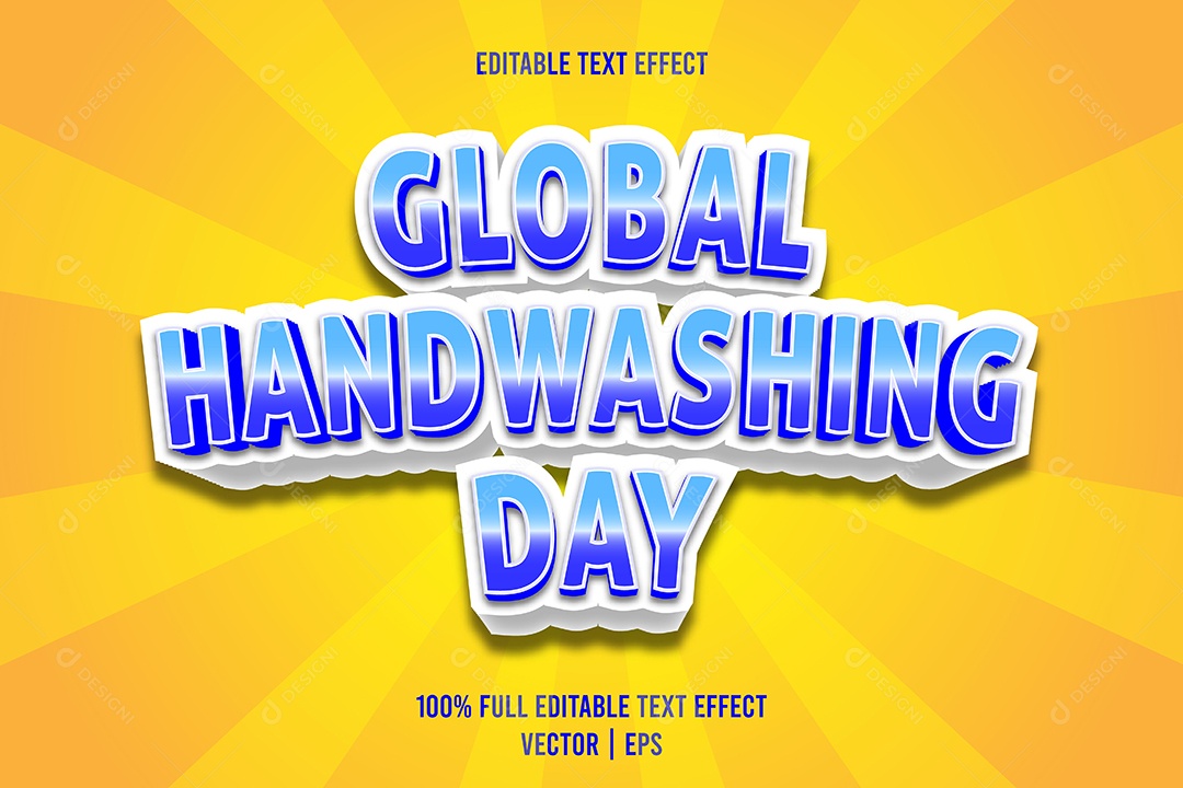 Efeito de Texto Ilustração Vetor EPS Editável