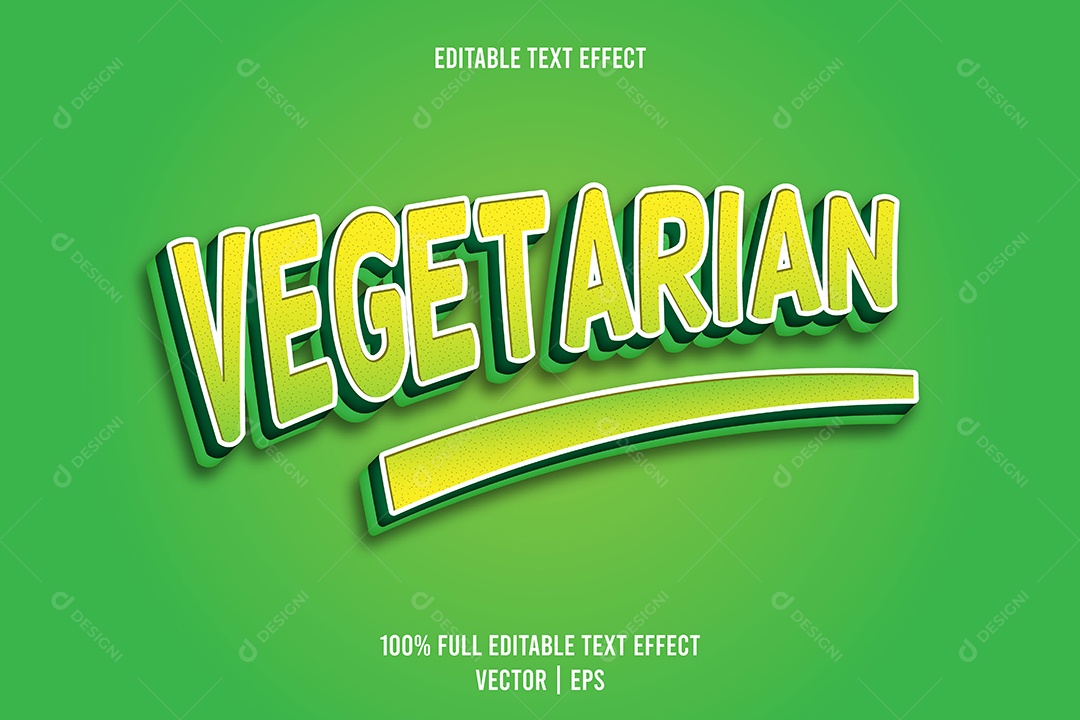 Efeito de Texto Ilustração Vetor EPS Editável