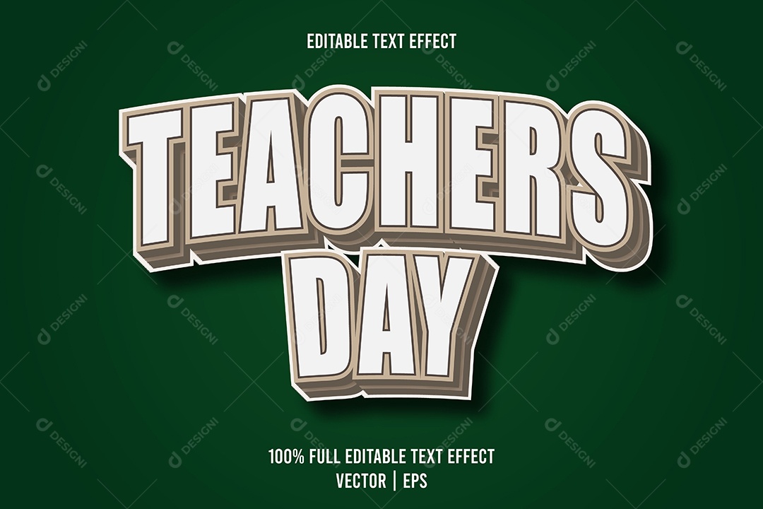 Efeito de Texto Ilustração Vetor EPS Editável