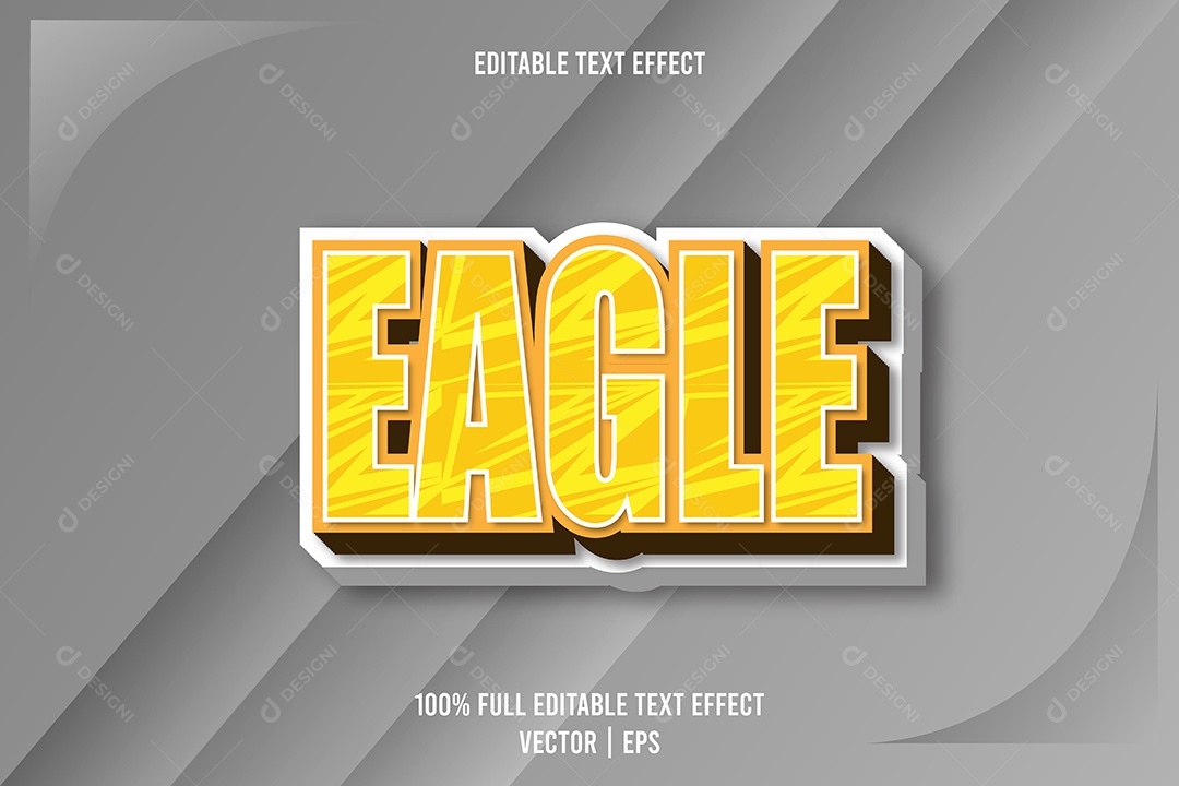 Efeito de Texto Ilustração Vetor EPS Editável