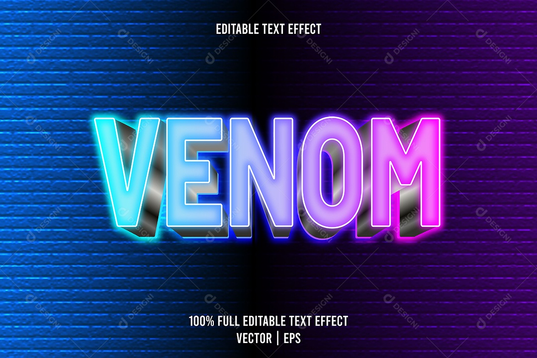 Efeito de Texto Ilustração Vetor EPS Editável